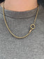 Vintage 14K Gold Woven Link Watch Chain Necklace 19.0 inch