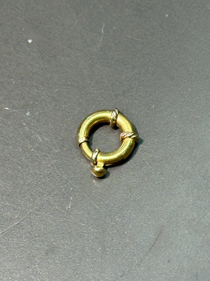 复古 14K 黄金圆形连接扣