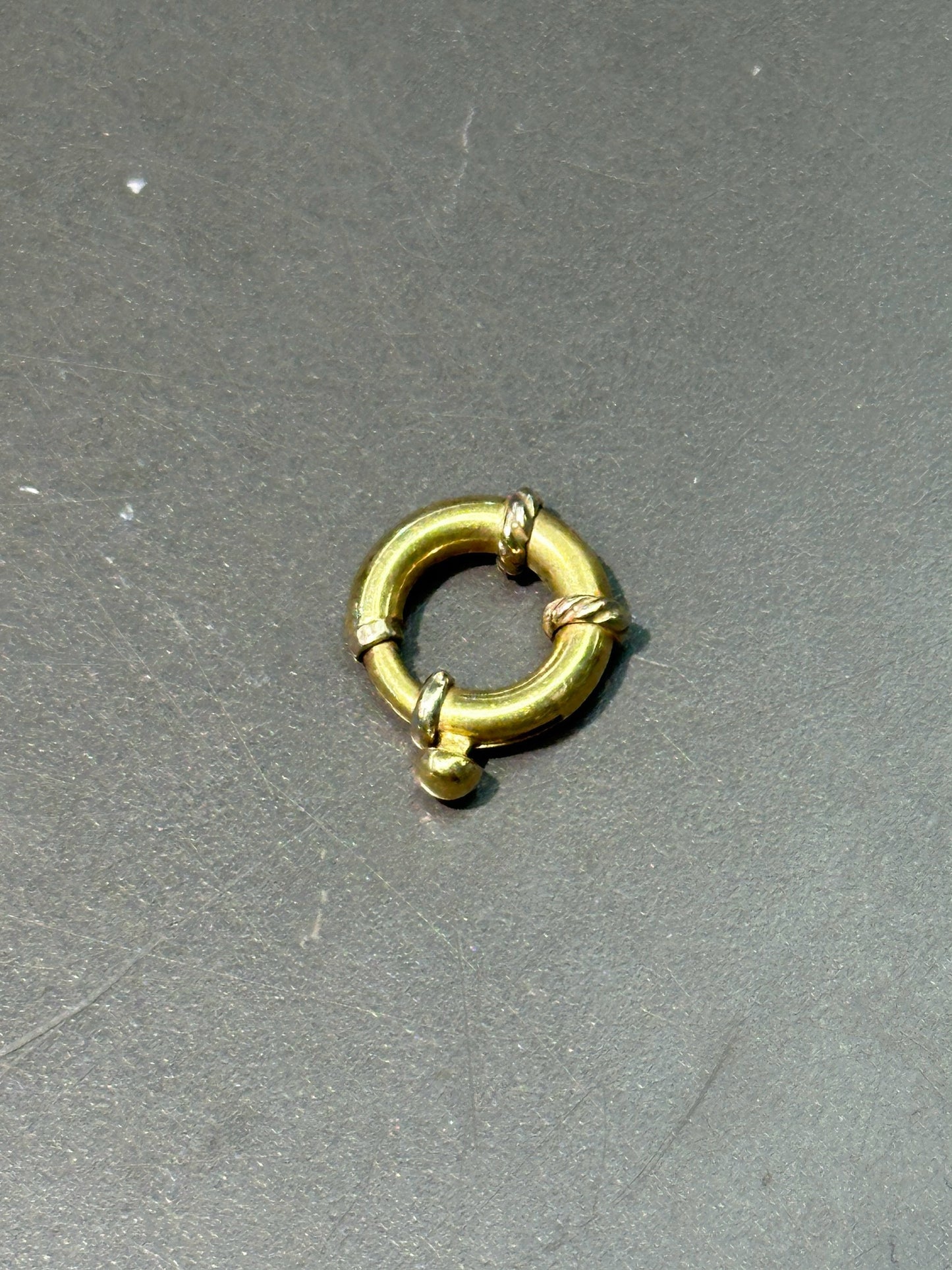 Vintage 14K Yellow Gold Round Connector Clasp