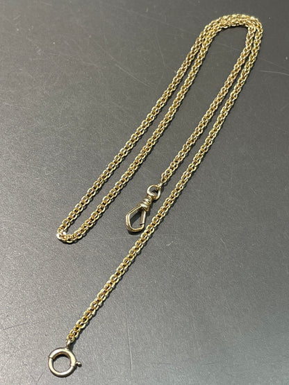 Antique 14K Gold Fancy Link Watch Chain Necklace 20.0 inch