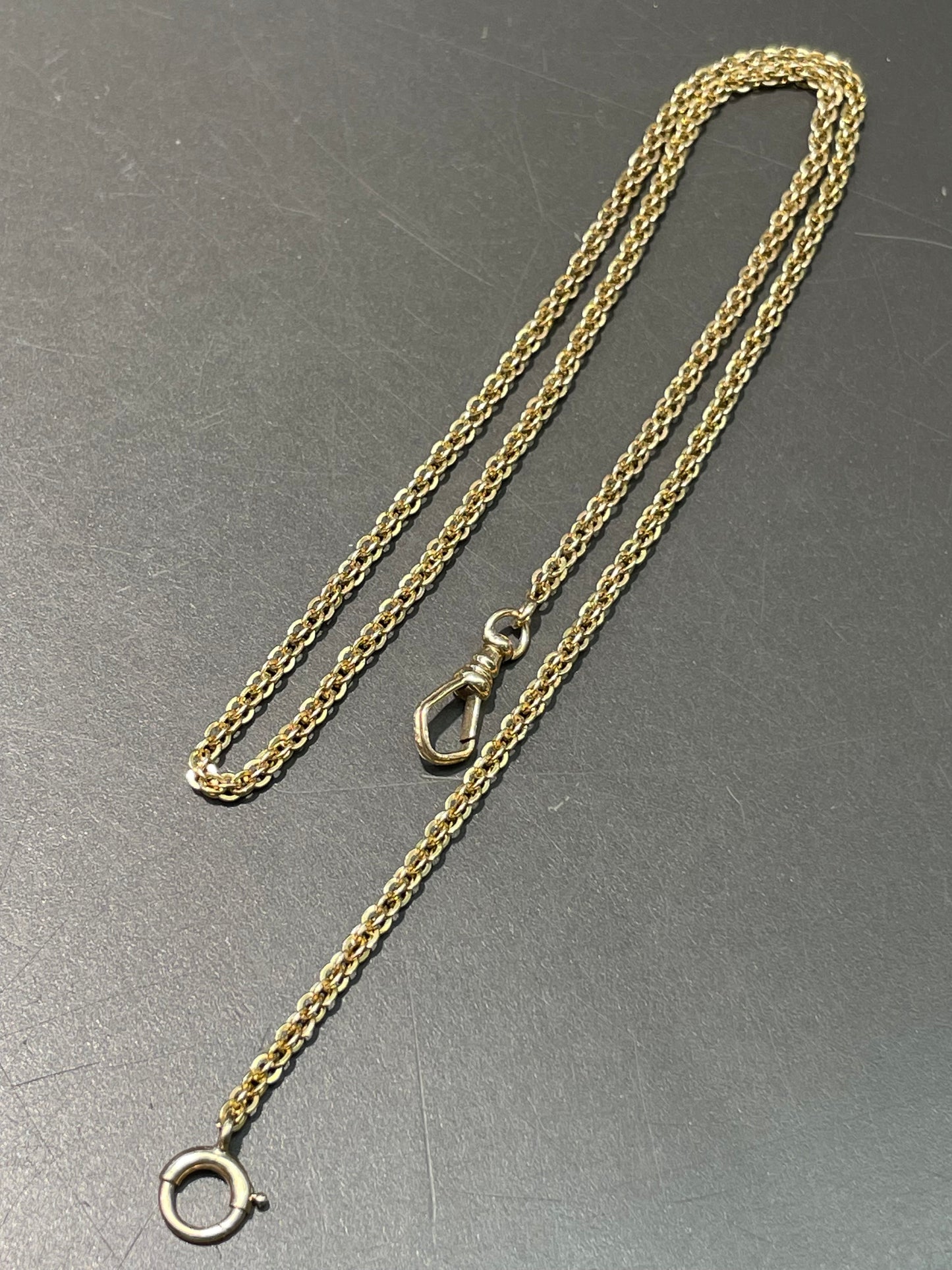Antique 14K Gold Fancy Link Watch Chain 20.0 inch