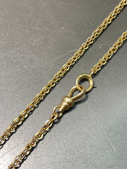 Antique 14K Gold Fancy Link Watch Chain Necklace 20.0 inch