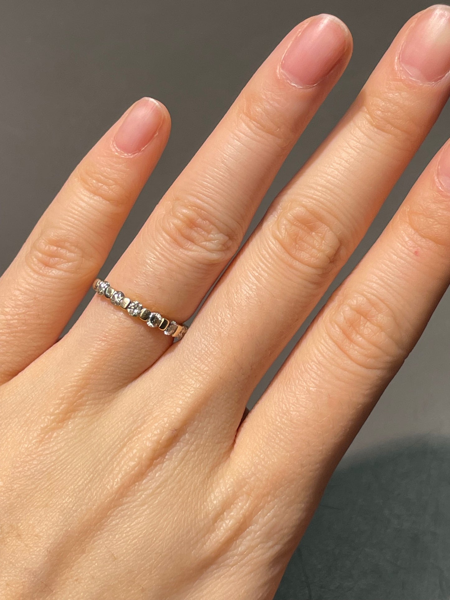 14K 金 0.48 CTW 七钻戒指