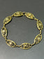 Antique French 18K Yellow Gold Filigree Link Bracelet