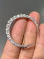 Antique 18K Gold Platinum 2.80 CTW Diamond Crescent Brooch