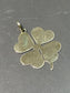 Vintage 14K Gold Large Clover Pendant