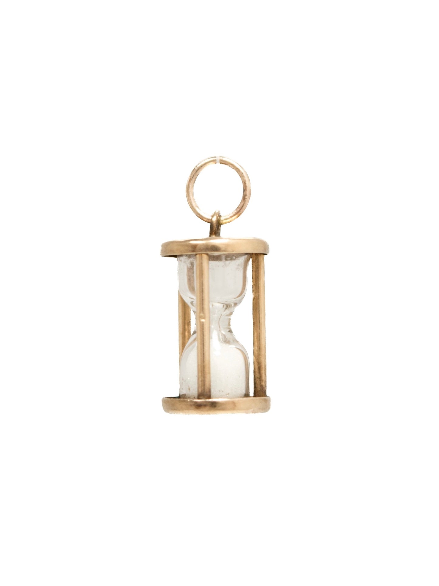 Vintage 14K Gold Working Hourglass Charm