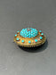 Broche victorienne en diamant turquoise en or 14 carats