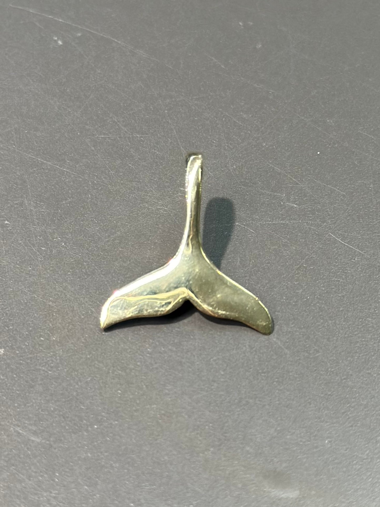 Vintage 14K Whale Tail Pendant