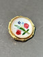 Broche victorienne en cristal d'Essex avec fleur de rose en or 14 carats