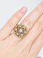 Victorian 14K Gold Opal Cluster Ring SZ 5