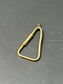 Mousqueton Triangle Vintage En Or 18 Carats