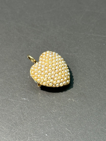 新艺术风格 14K 金珍珠簇胸针吊坠