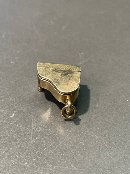 Vintage 14K Yellow Gold Articulating Grand Piano Charm
