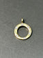 Vintage 14K Gold Starburst Open Circle Pendant