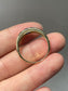 14K Yellow Gold Sapphire Diamond Gypsy Ring