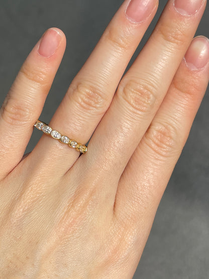 18K Gold 2.20 CTW Oval Diamond Eternity Band