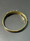 Antique French 18K Yellow Gold 0.58 CTW Diamond Shamrock Bangle Bracelet