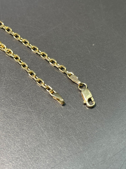 14K Gold 2.5 mm Cable Chain Necklace