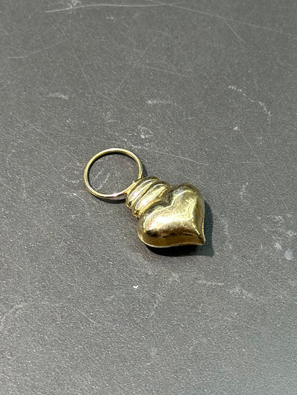 Vintage 14K Gold Puffy Heart Charm