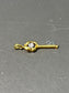 Vintage 18K Gold 21 Diamond Key Charm