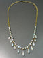 Victorian 15K Gold Opal Sapphire Fringe Necklace