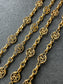 Antique 14K Gold Motif Chain Necklace