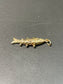 Vintage 14K Yellow Gold Small Articulating Fish Charm Pendant
