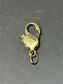 Vintage 14K Gold Swan Carabiner Clasp