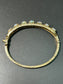 Vintage 14K Gold Opal Bangle Bracelet