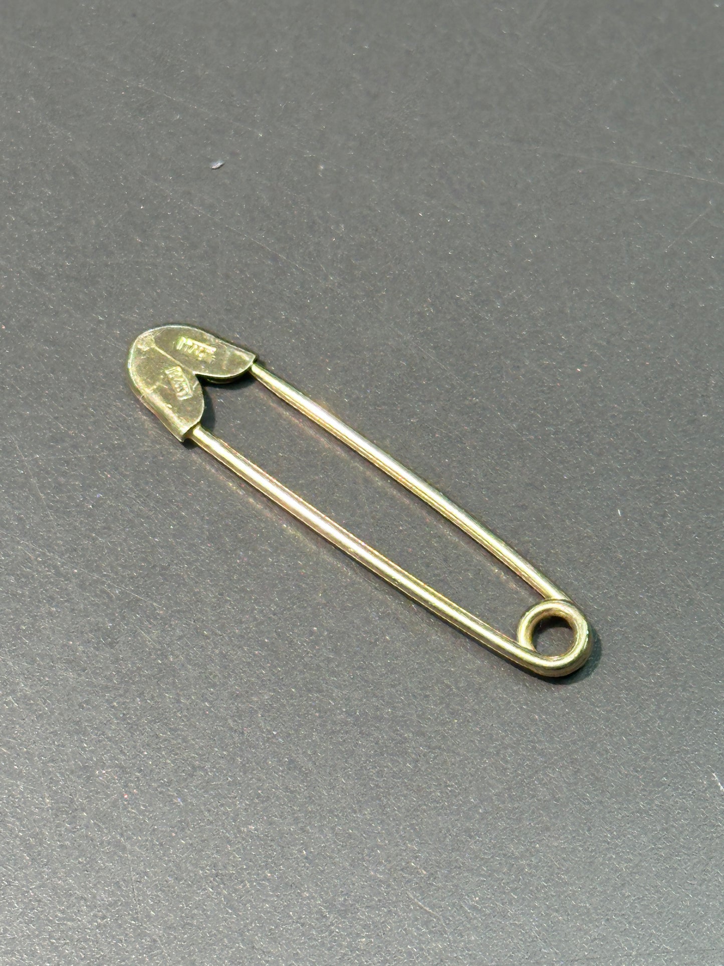 Vintage 14K Gold Safety Pin