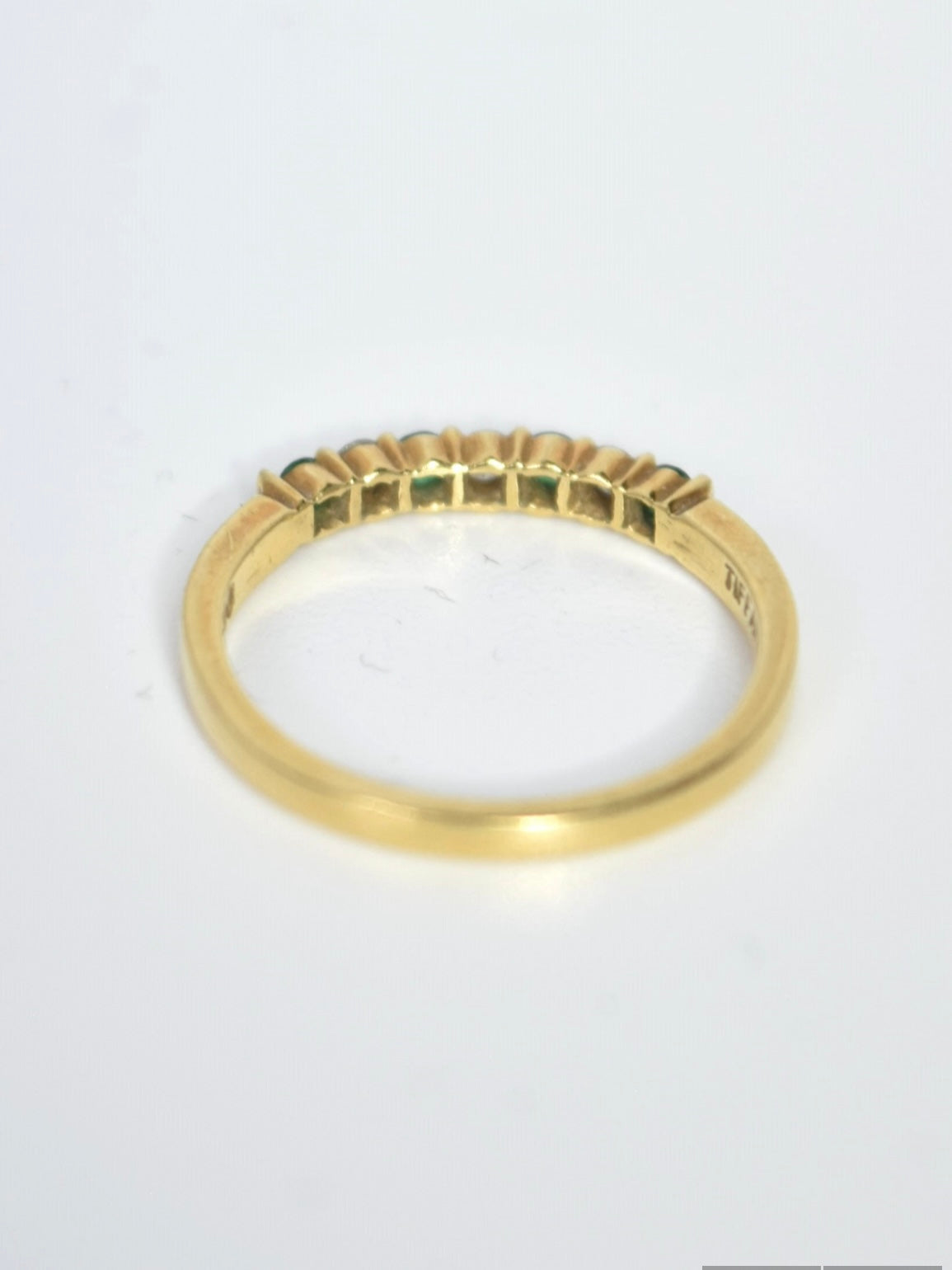 Tiffany & Co. Emerald Diamond Band Ring