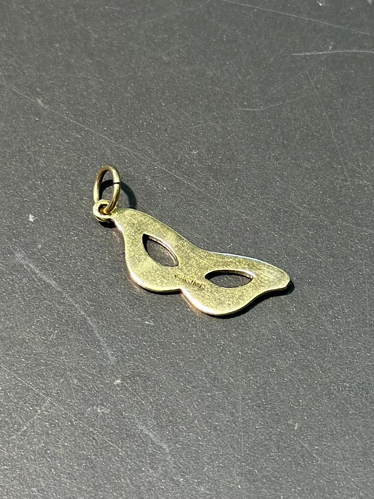 Vintage 14K Gold Mask Charm