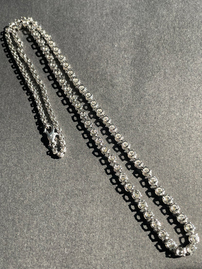 Platinum 8.7 CTW Diamond Graduated Tennis Riviera Necklace