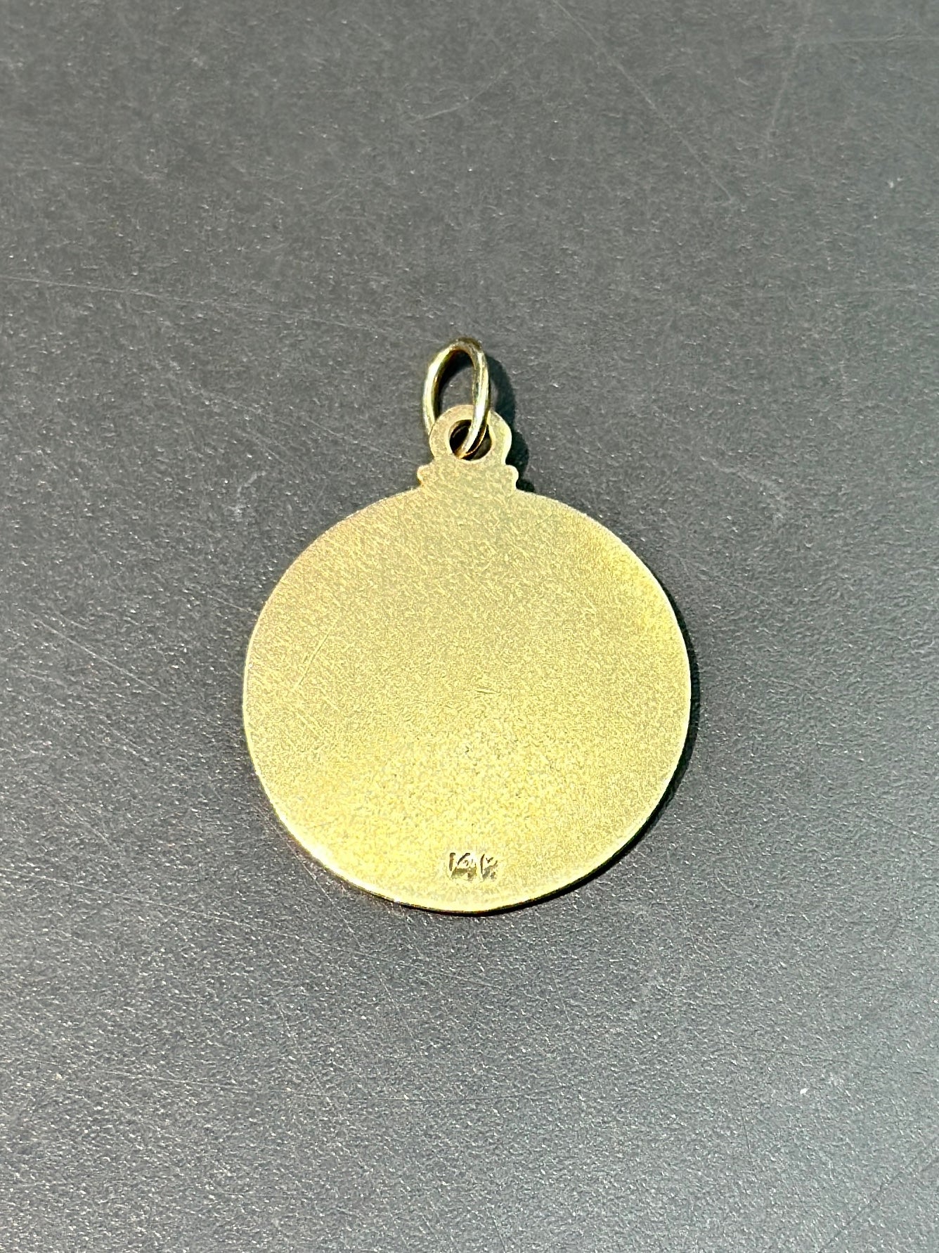 Vintage 14K Gold Marigold October Pendant