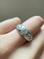 Bague Gypsy Antique En Or 18 Carats Et Diamants SZ 5.75