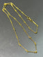 14K Gold Fancy Twisted Link Chain Necklace 17.0 inch