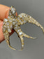Antique 14K Yellow Gold 3.68 CTW Diamond St. Esprit Brooch