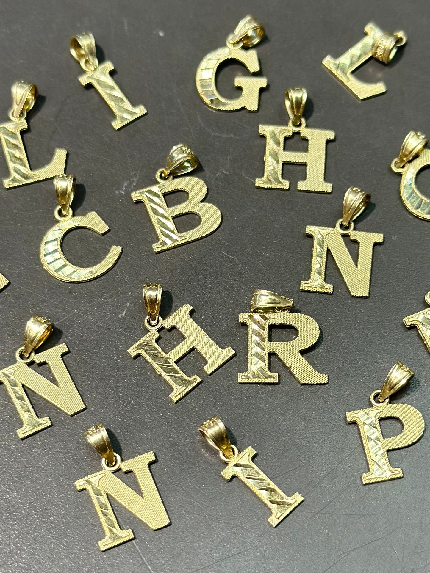 Vintage 10K Gold Initial Charms