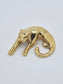 Pendentif Jaguar vintage en or 14 carats