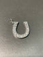 14K White Gold 0.26 CTW Diamond Horseshoe Charm