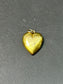 Charme coeur Art Nouveau en or jaune 14 carats