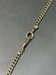 Vintage 14K Yellow Gold Curb Link Albert Watch Chain Necklace