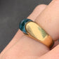 18K Gold Blvgari Tronchetto Topaz Ring Size 5