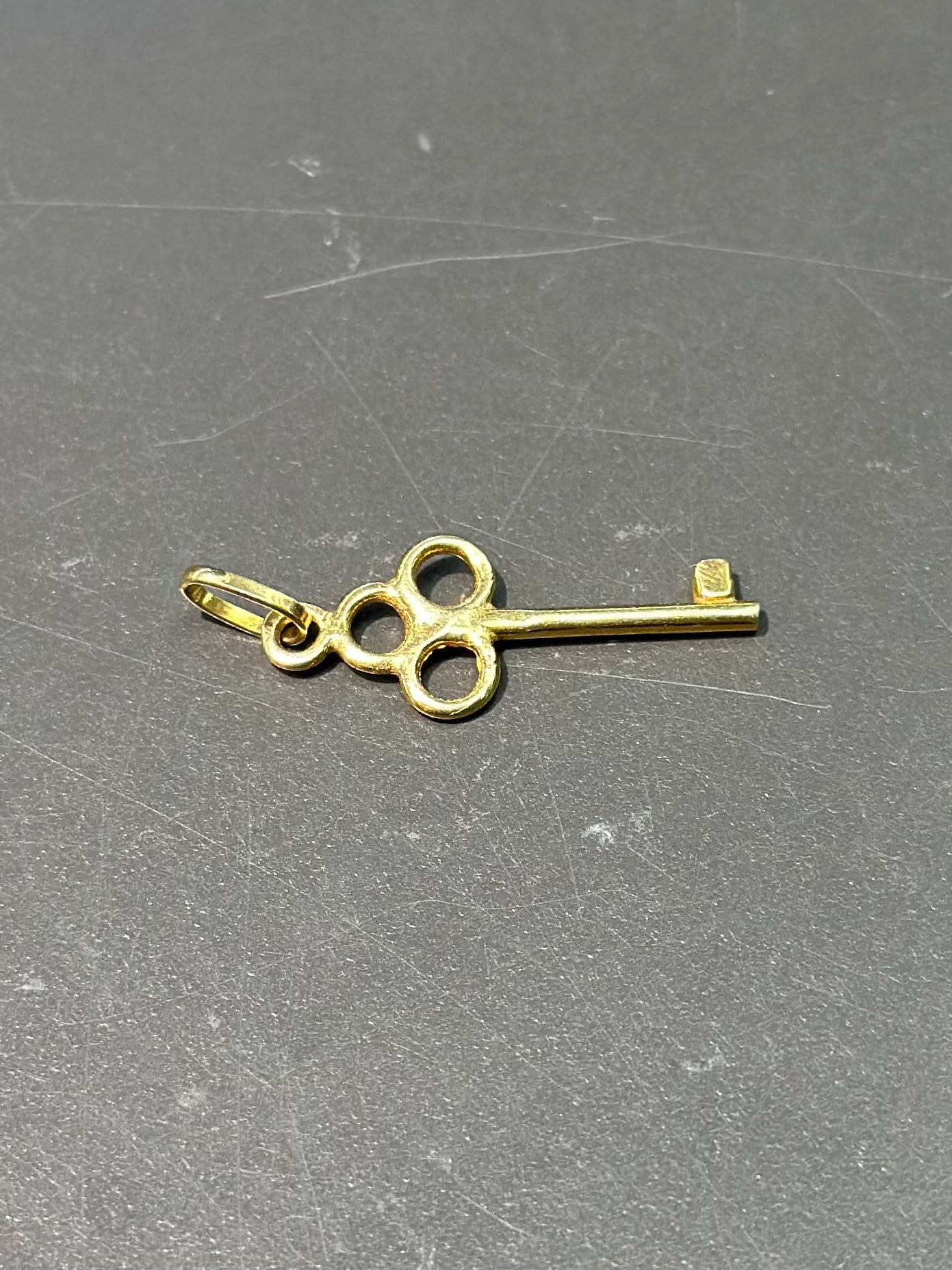 Vintage 14K Gold Key Charm