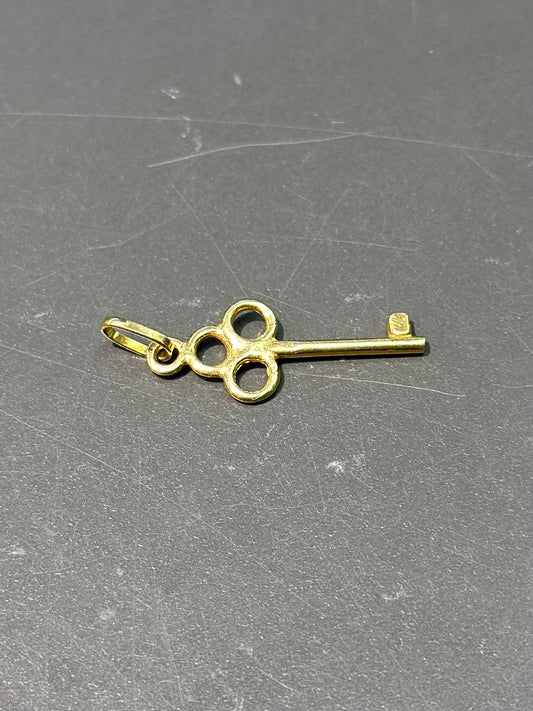 Vintage 14K Gold Key Charm