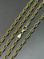 14K Yellow Gold 4.0 mm Solid Rounded Anchor Necklace 22.0 inch