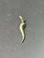 Vintage 14K Large Gold Hollow Italian Horn Charm