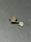 Vintage 14K Gold Diamond Quaver Music Note Charm