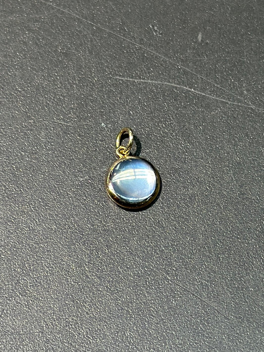 Art Deco 14K Gold Moonstone Conversion Pendant